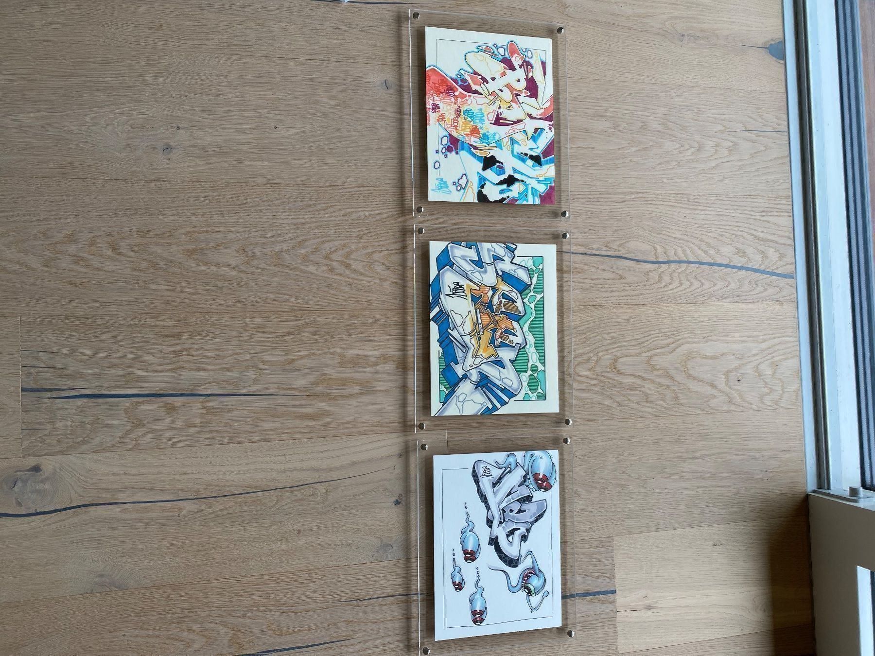 Poster & Bilder: 3 SEEN Original Graffiti Paper-Plexiglas – Gebraucht aus Zürich von 1_marsmensch 6