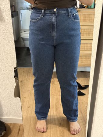 Calvin Klein Jeans High Rise Straight W34 L30 Blue Denim