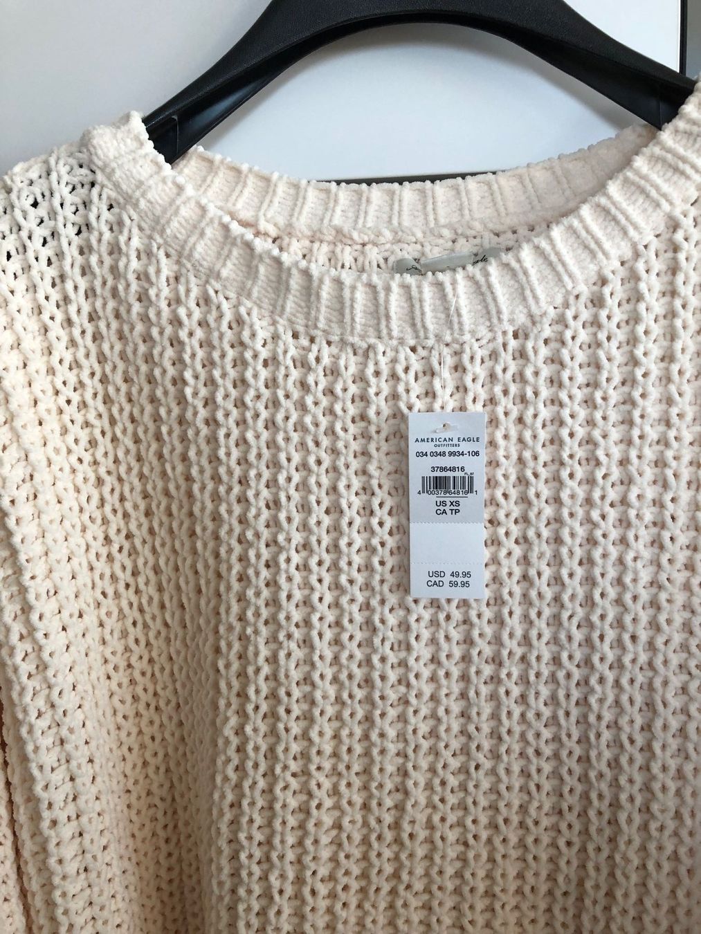 American Eagle Pullover & Sweatshirts: Schöner weisser Pullover v. AMERICAN EAGLE, NEU m. Etikette! – Neu und originalverpackt aus Wettswil von paradores 1