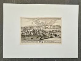 Herisau original Kupferstich Schellenberg 1750 Appenzell