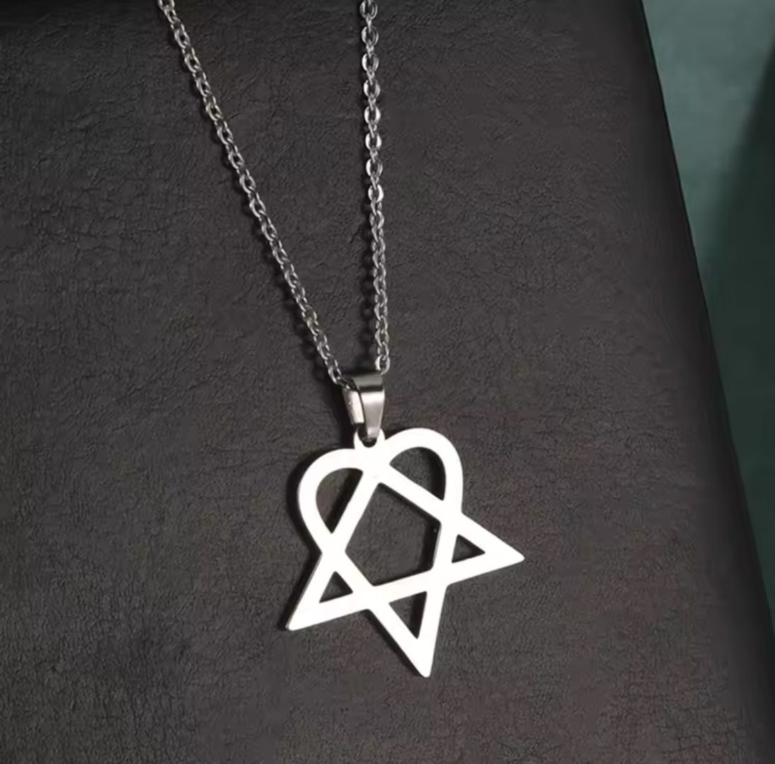 Ciondoli: Anhänger/ Amulett Herz Pentagram – Nuovo e nell'imballaggio originale da Gams venduto da Mariawicca