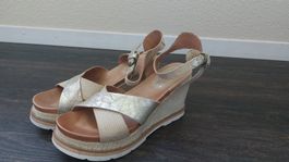 Sommer Sandale mit Keilabsatz, Grösse 39