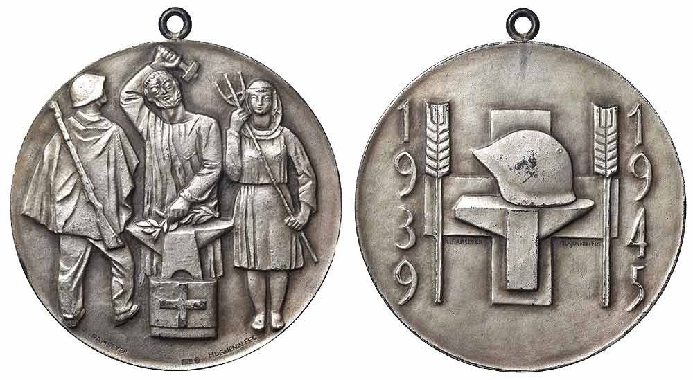 Medaglie: Silbermedaille 1945 Zweiter Weltkrieg – Usato da Chiasso venduto da Novamarketing