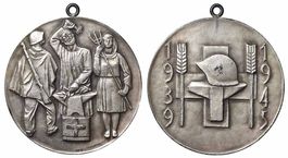 Silbermedaille 1945 Zweiter Weltkrieg