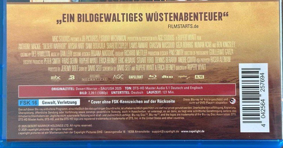 Alle DVDs: Desert Warrior - Wüstenkrieger – Gebraucht aus Beringen von Mantafisch1 2