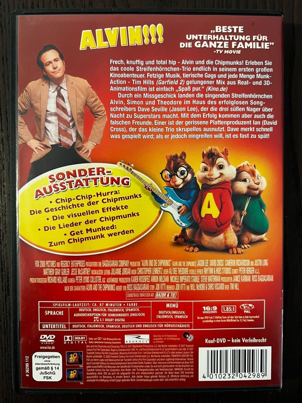 Tutti i DVDs: Alvin und die Chipmunks – Usato da Zürich venduto da FilmFreunde 1