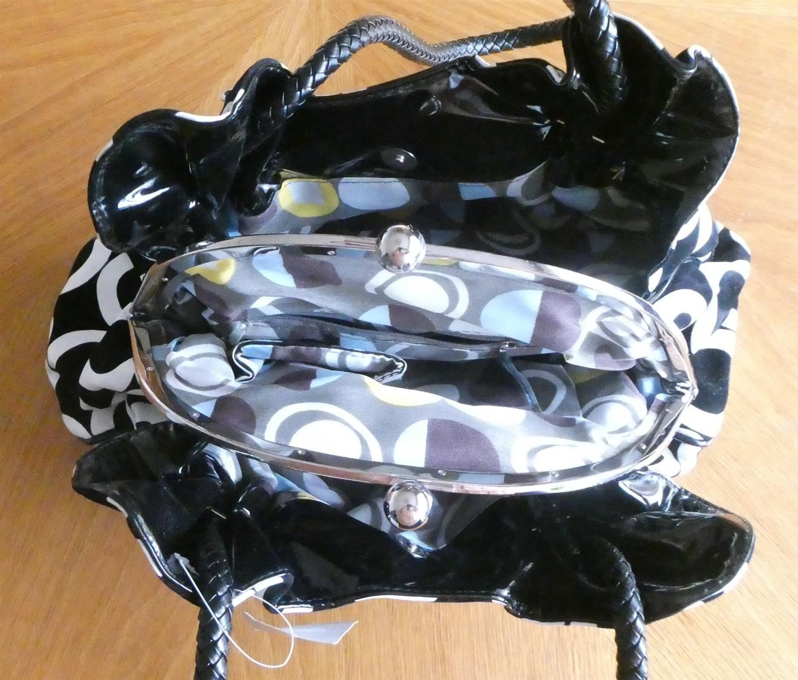 Borse da donna: Damen Handtasche Umhängetasche 3 Fächer gemustert – Nuovo (secondo la descrizione) da Frauenfeld venduto da dhour 6