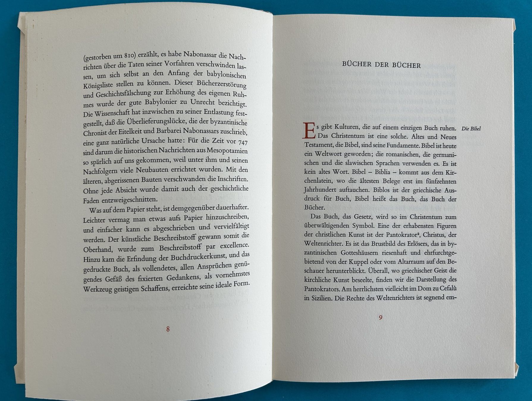 Bücher: VON DER MACHT DES BUCHES – Gebraucht aus Zürich von Domus09 2