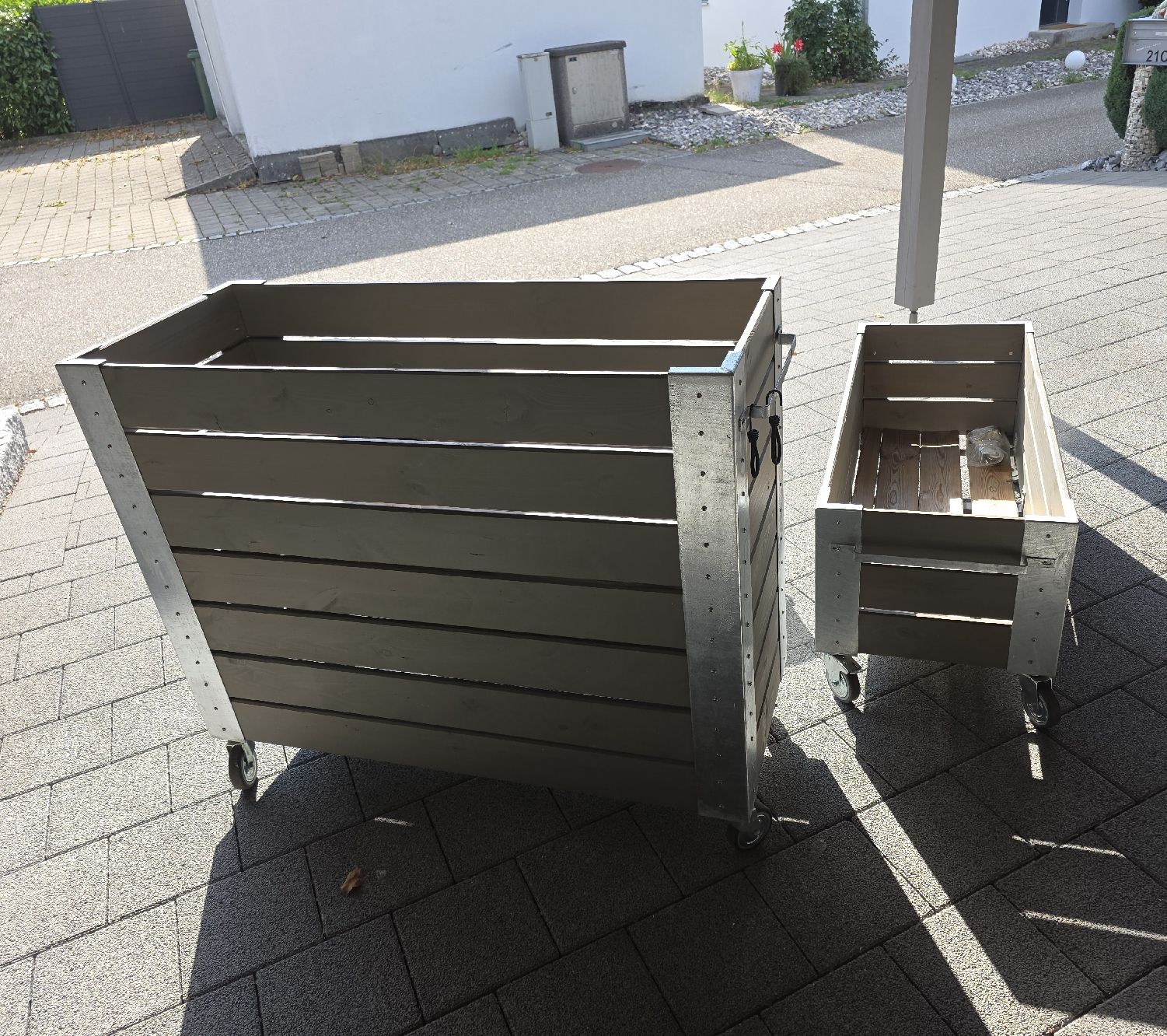 Blumentöpfe: 3 Stk Holz Blumentrog Blumentopf Pflanzkiste – Neu (gemäss Beschreibung) aus Oensingen von Adrian5224 6