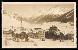 AK Zuoz, Ortspartie im Schnee