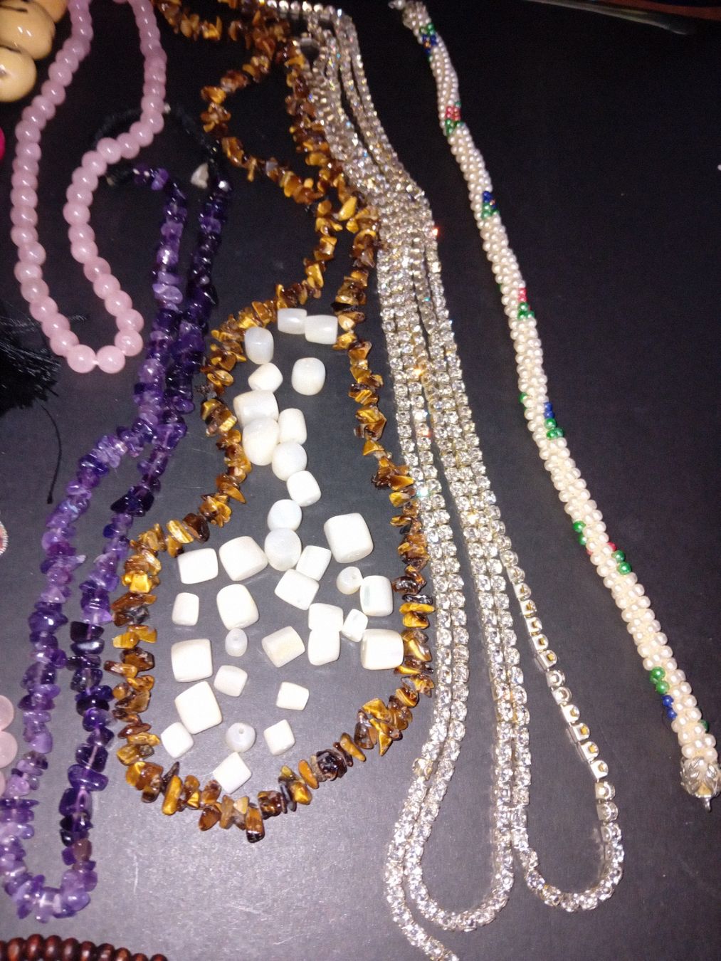 Altri gioielli: lotto gioielli e materiali semipreziosi  per bijoux – Difettoso da Biasca venduto da Old_6blh 7