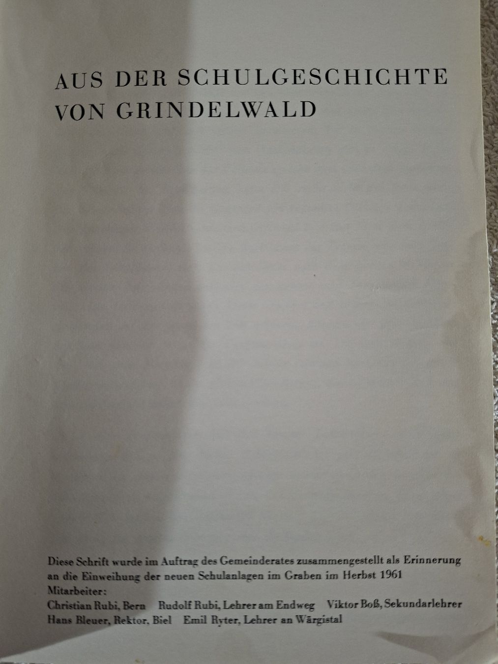 Libri: Aus der Schulgeschichte von Grindelwald – Usato da Grindelwald venduto da carro5 1