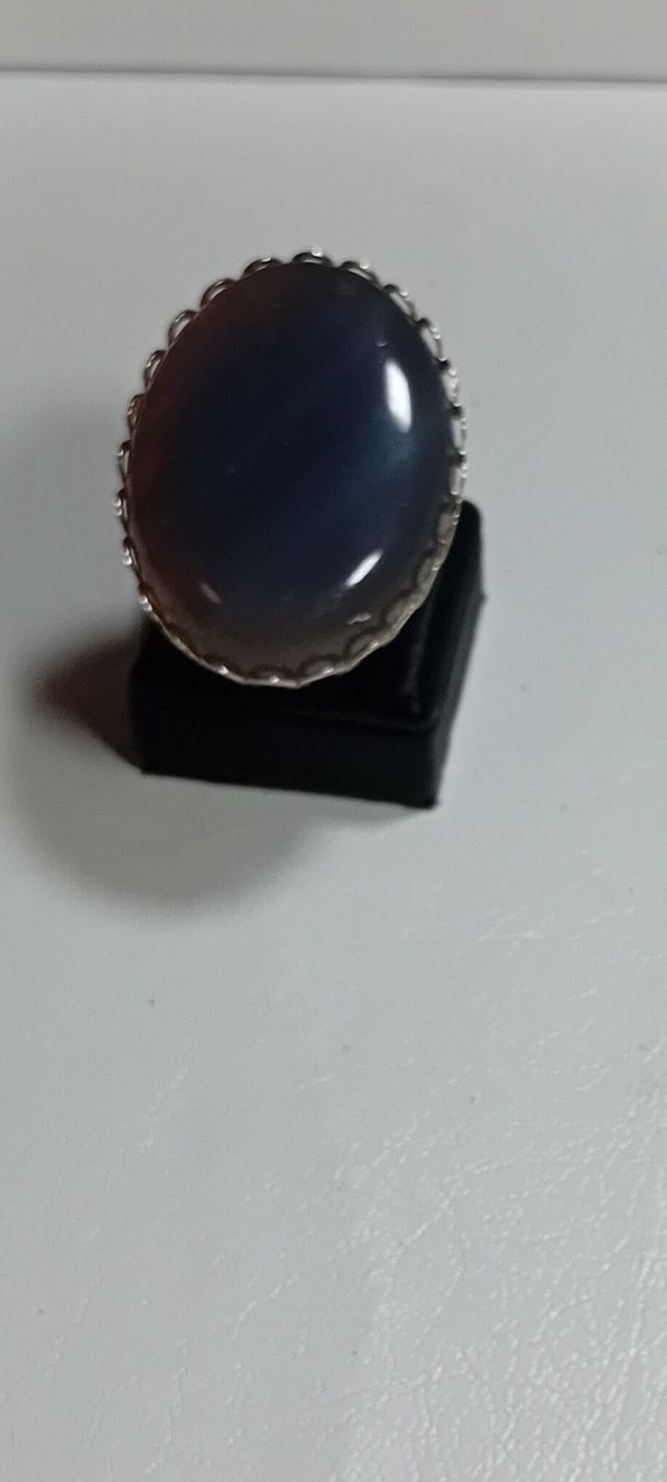 Anelli: ring antiksilber mit echt achat,,,glanzig – Nuovo (secondo la descrizione) da Basel venduto da bij_5hqd 2