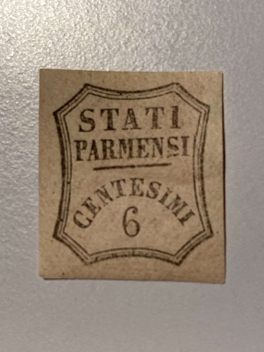 Tutti i francobolli: Italien Parma 6 Centesimi Schild 1953 – Usato da Küssnacht a. Rigi venduto da Unique-Valuable