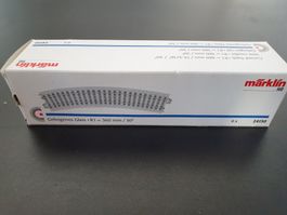 MÄRKLIN: 6 X C-GLEISE 24130 GEBOGEN NEUWERTIG/OVP