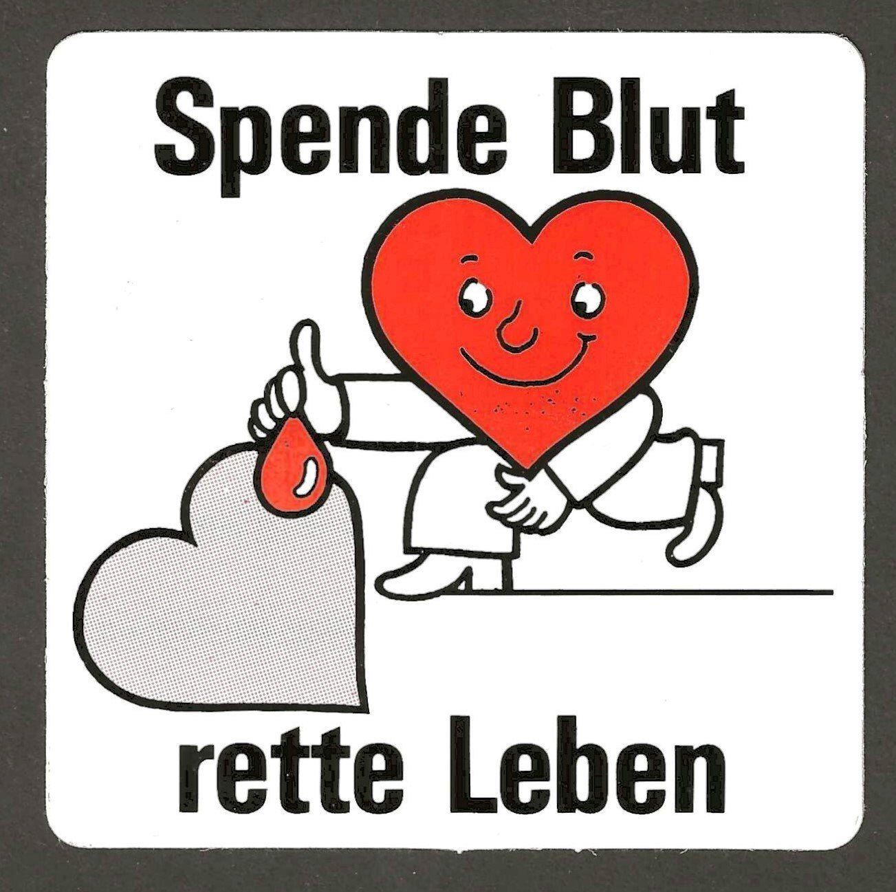 Sammelbilder & Trading cards: Klebbild Spende Blut, rette Leben. vom SRK – Neu (gemäss Beschreibung) aus Lenk im Simmental von Ruedauph