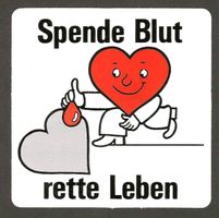 Klebbild Spende Blut, rette Leben. vom SRK