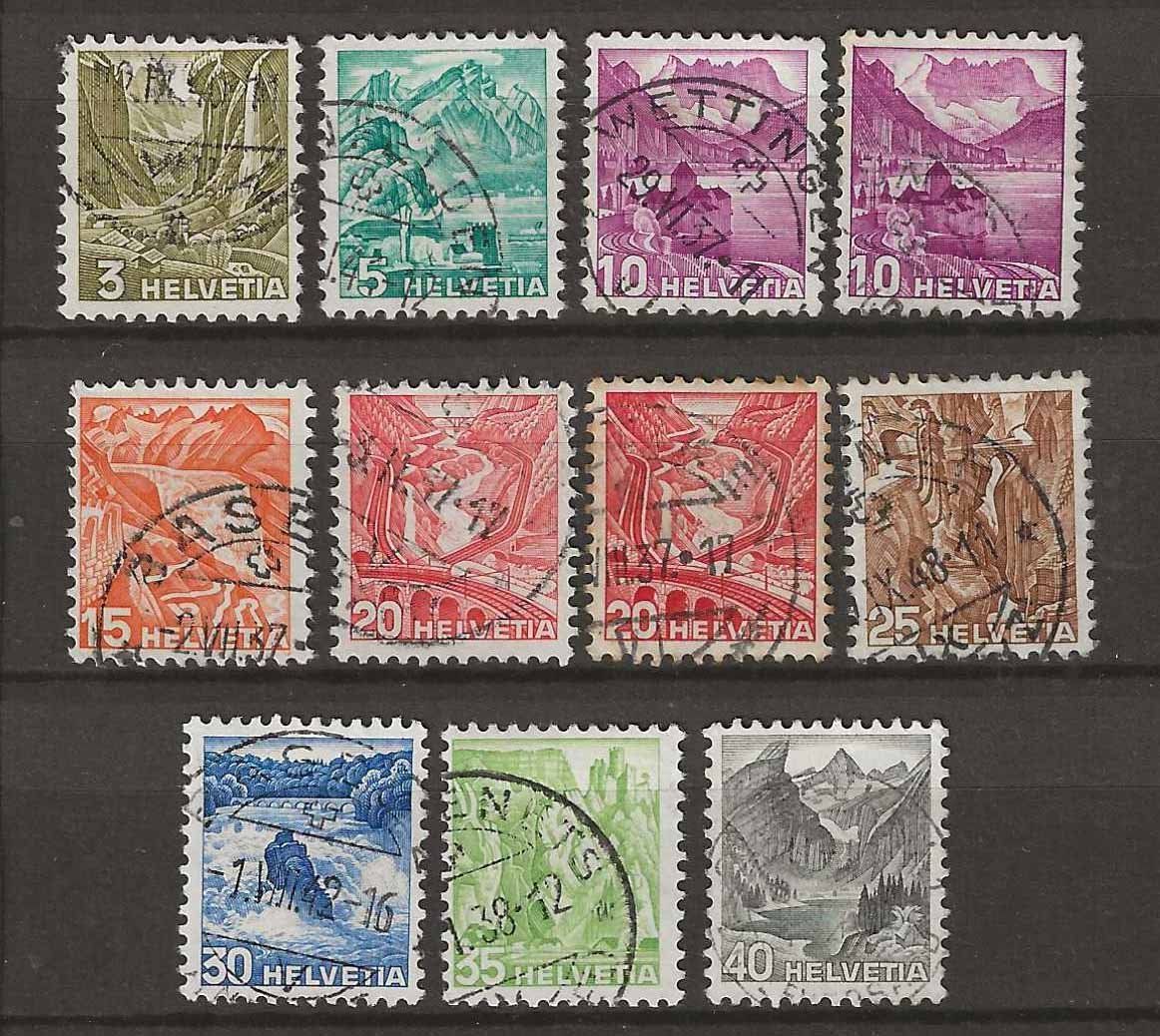 Tutti i francobolli: CH201y - Paysages 1936 obl. – Usato da Trélex venduto da Phil_Albert