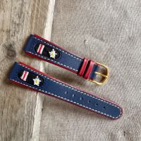 18mm Edelweiss Watch Strap Navy Blue