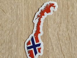 Sticker Aufkleber Norwegen Norway