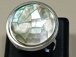 ring edelsthal,,nickelfrei,,,mit dunckel perlmut