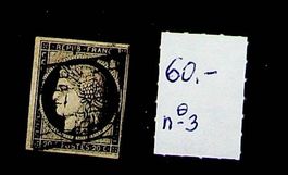 FRANCE  TIMBRE OBLITÉRÉ No 3. COTE 60 EUROS - T143