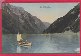 DER KLÖNTALSEE MIT SEGELBOOT, 29.7.1913