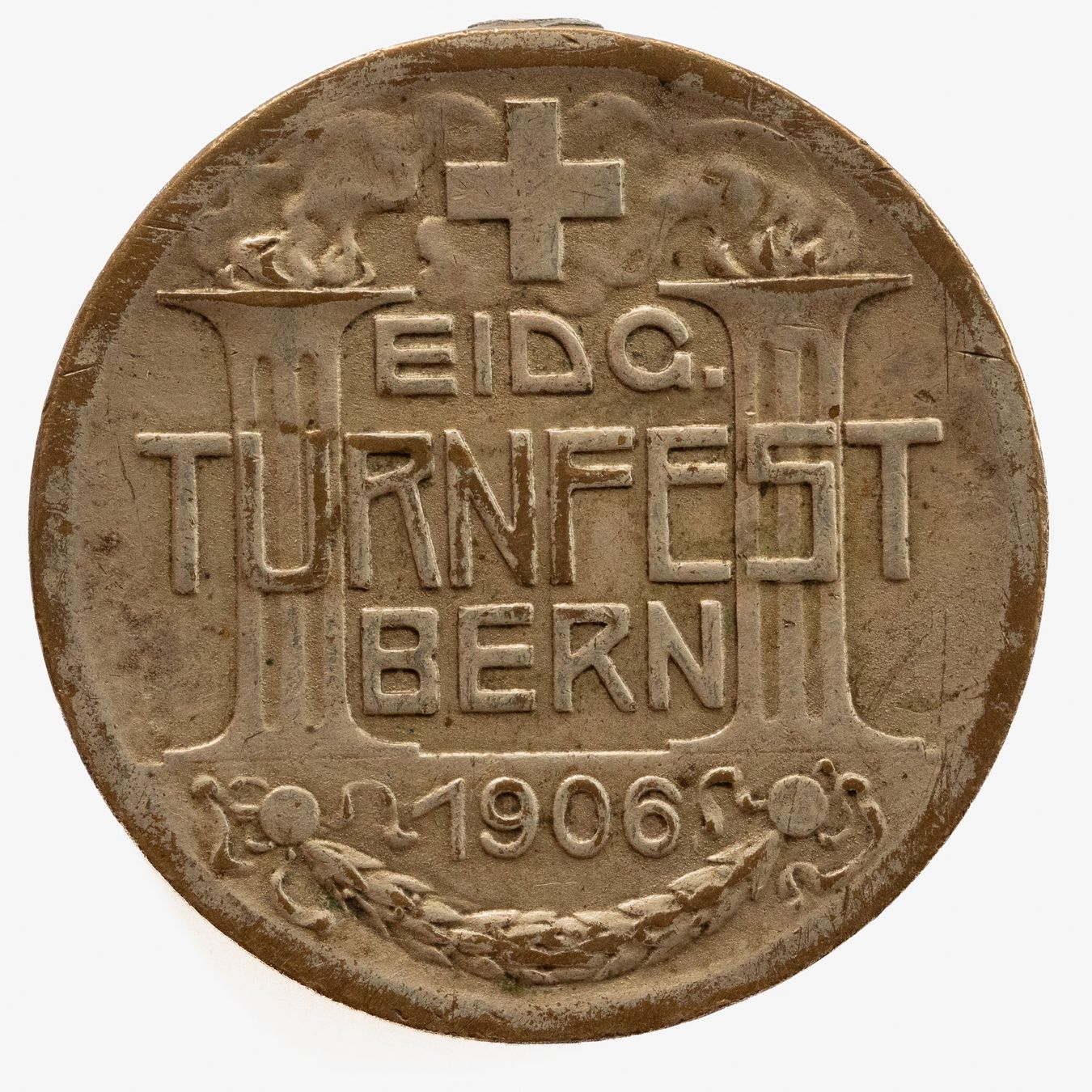 Medaillen: Sport Eidg. Turnfest Bern 1906 – Gebraucht aus Rotkreuz von Swiss-Coins