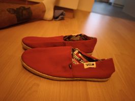 Espadrilles Tommy Jeans rot Stoffschuhe guter Zustand
