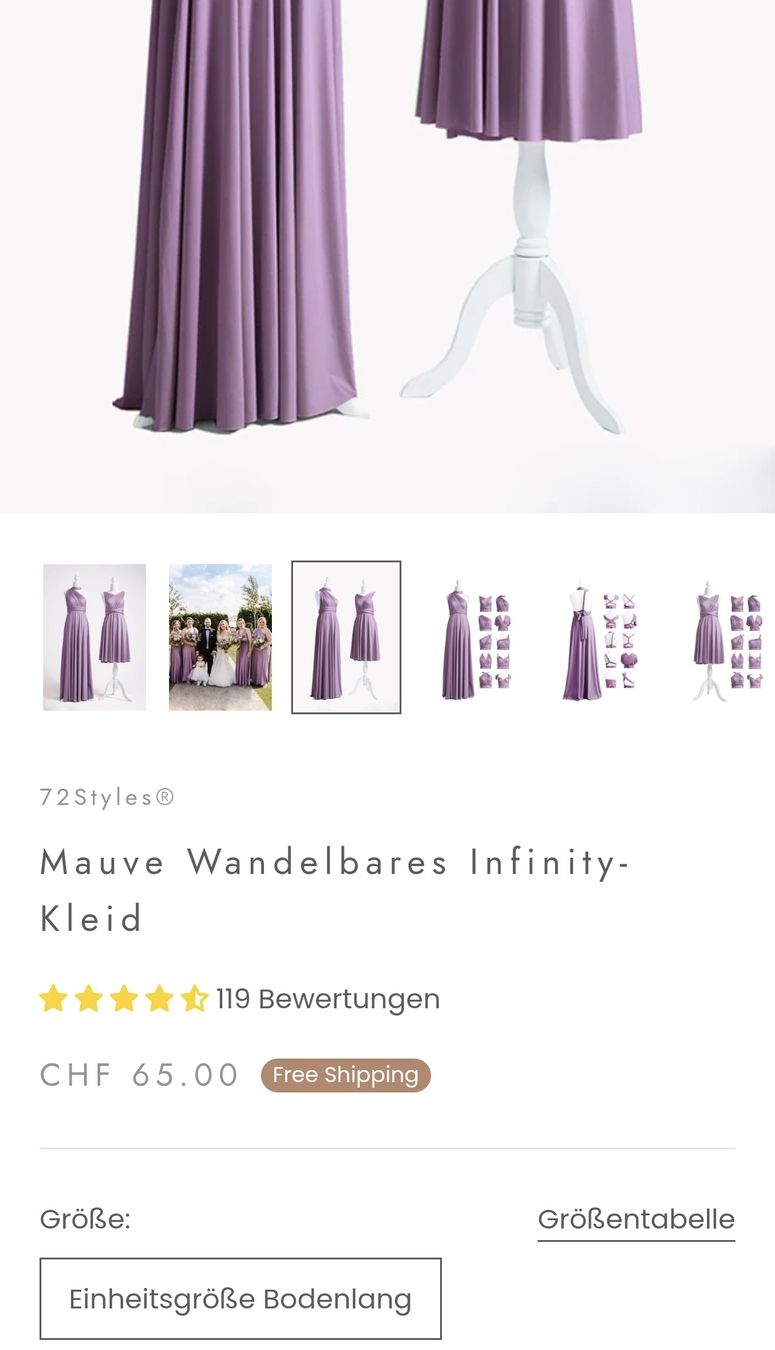 Kleider: Infinity Kleid in Mauve  – Neu und originalverpackt aus Schaan von Sarahvo13 3