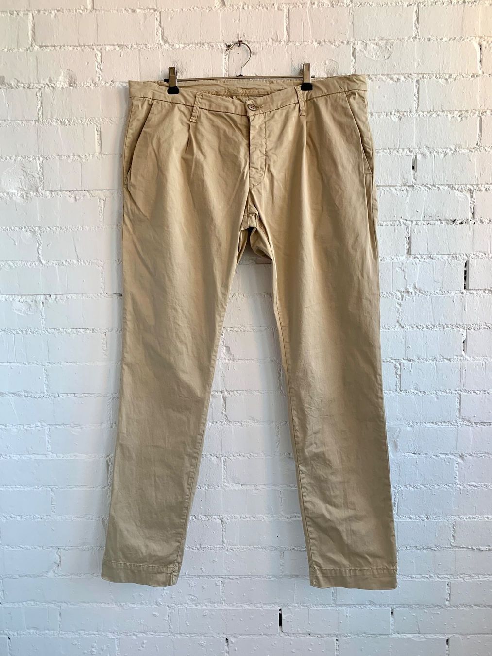 Pantaloni: Beige Herren Stoffhose von Manuel Ritz – Usato da Bern venduto da Fraeuleinhonig
