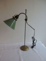 Uhrmacherlampe als Schreibtischlampe, Emailschirm