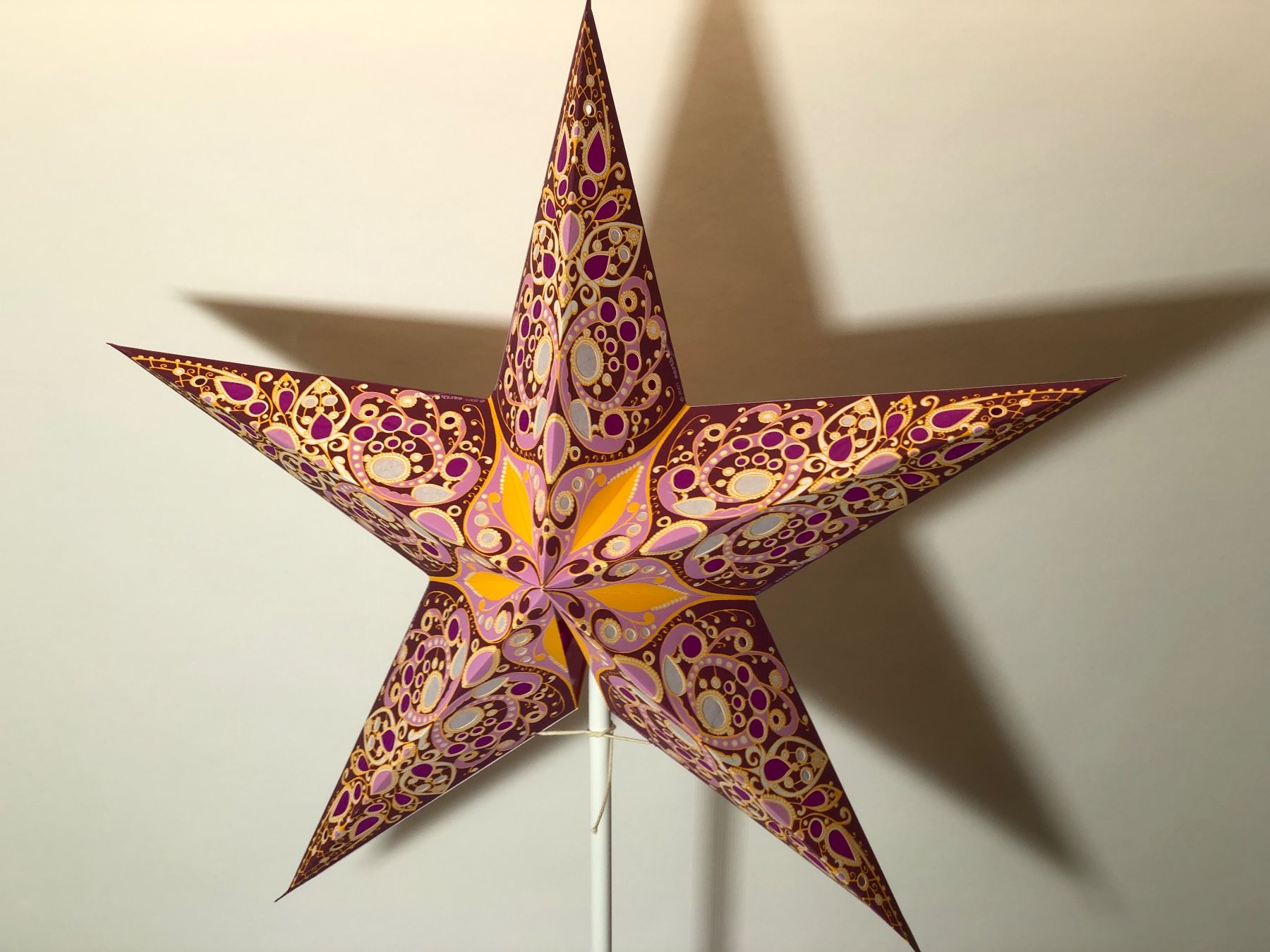 Ghirlande e barre luminose: Leuchtstern - rani - 60cm / mit Kabel + LED – Nuovo e nell'imballaggio originale da Bergdietikon venduto da Garak 3