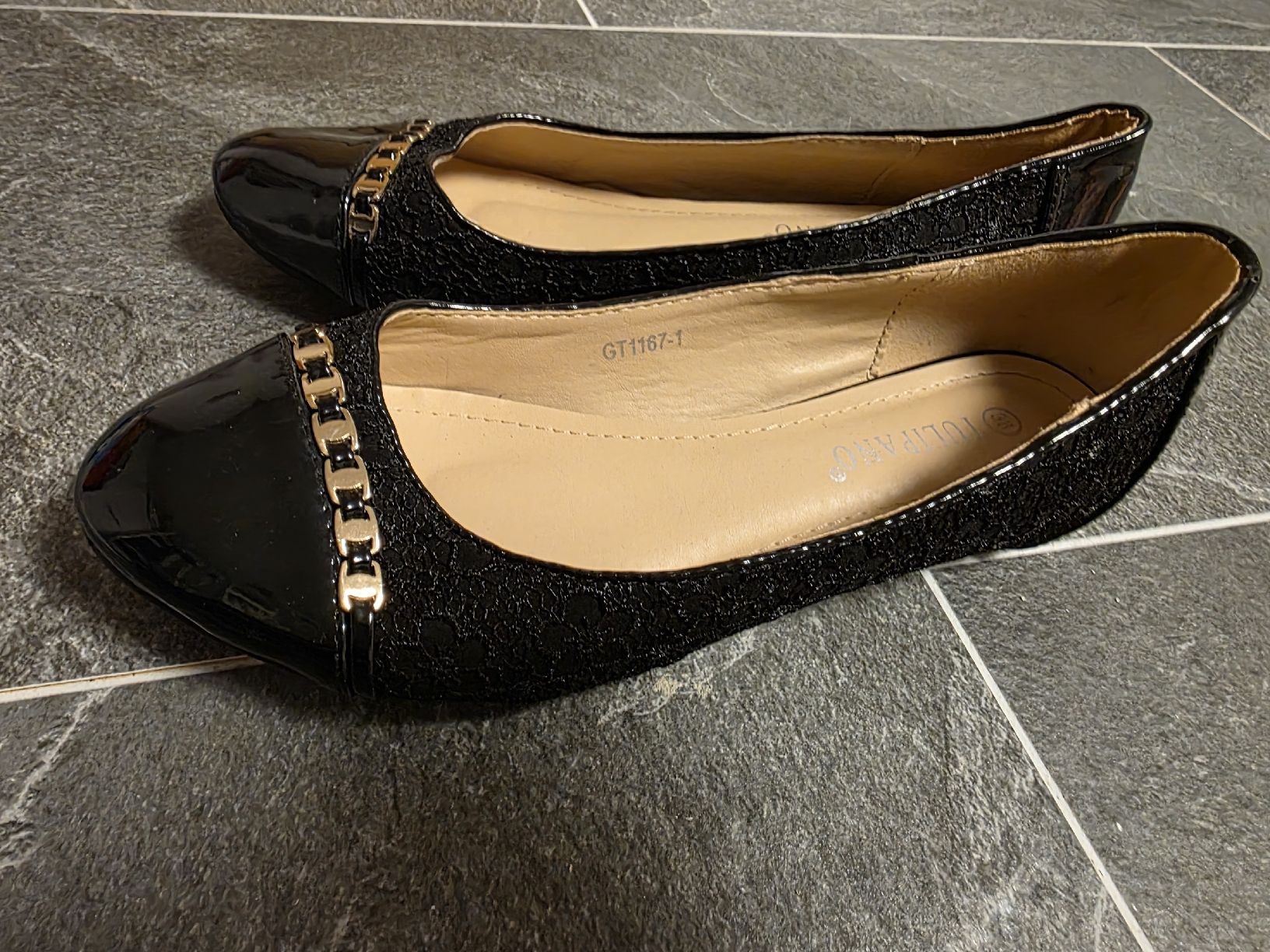 Scarpe da donna: Schicke, schwarze Ballerinas, Grösse 38 – Usato da Toffen venduto da ver_x68f 2
