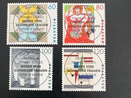 Schweizer Briefmarken, Serie Frauen, komplett, Jahrgang 1993