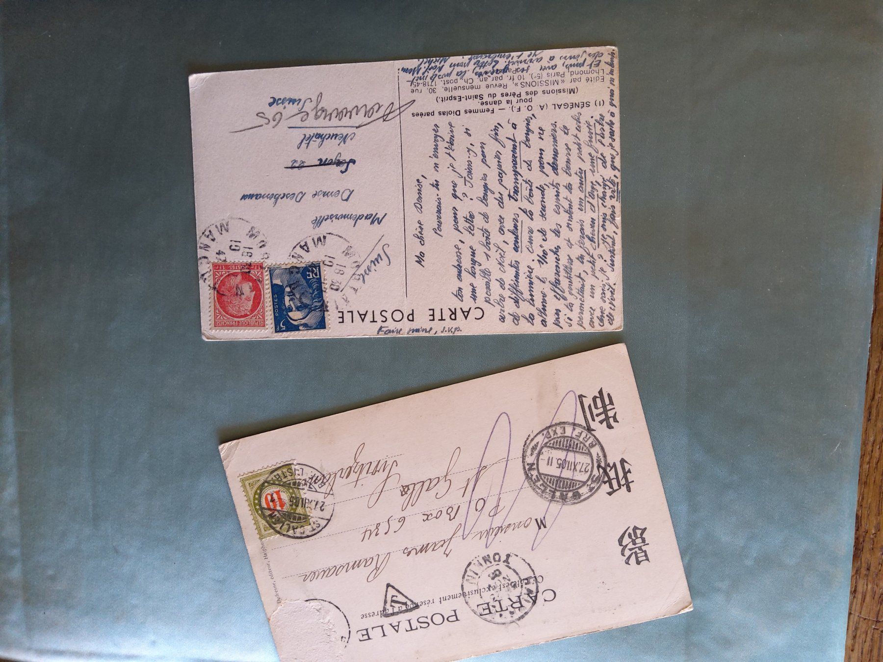 Cartoline postali: 2antike  AK Kolonialismus – Usato da Bischofszell venduto da Joachim-115 2