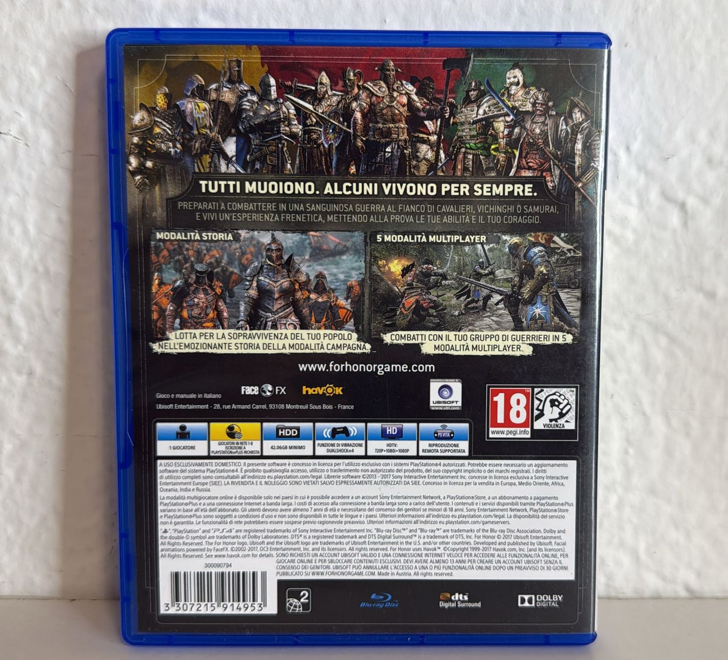 Giochi: PS4 For Honor Spiel – Usato da Ehrendingen venduto da lax21 1