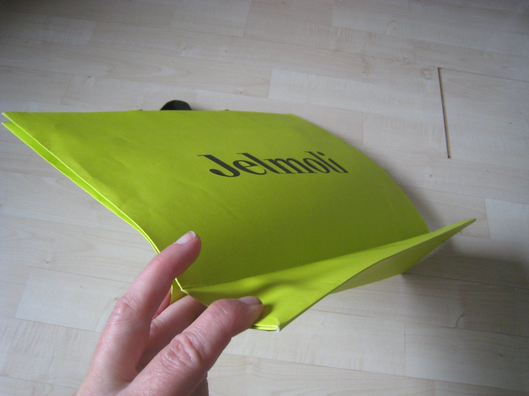 Borse: hellgrüne JELMOLI Papiertasche  Shoppingbag – Usato da Dättlikon venduto da Mamakuga 3
