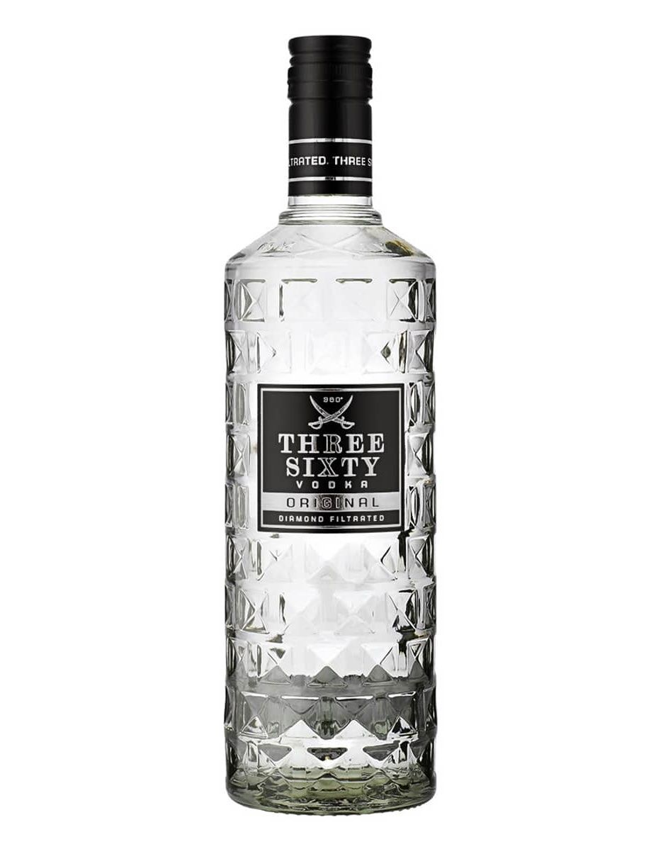 Bevande alcoliche: 1 Three Sixty Vodka original 70cl, 37,5%vol. – Nuovo e nell'imballaggio originale da Basel venduto da Seifehuesli