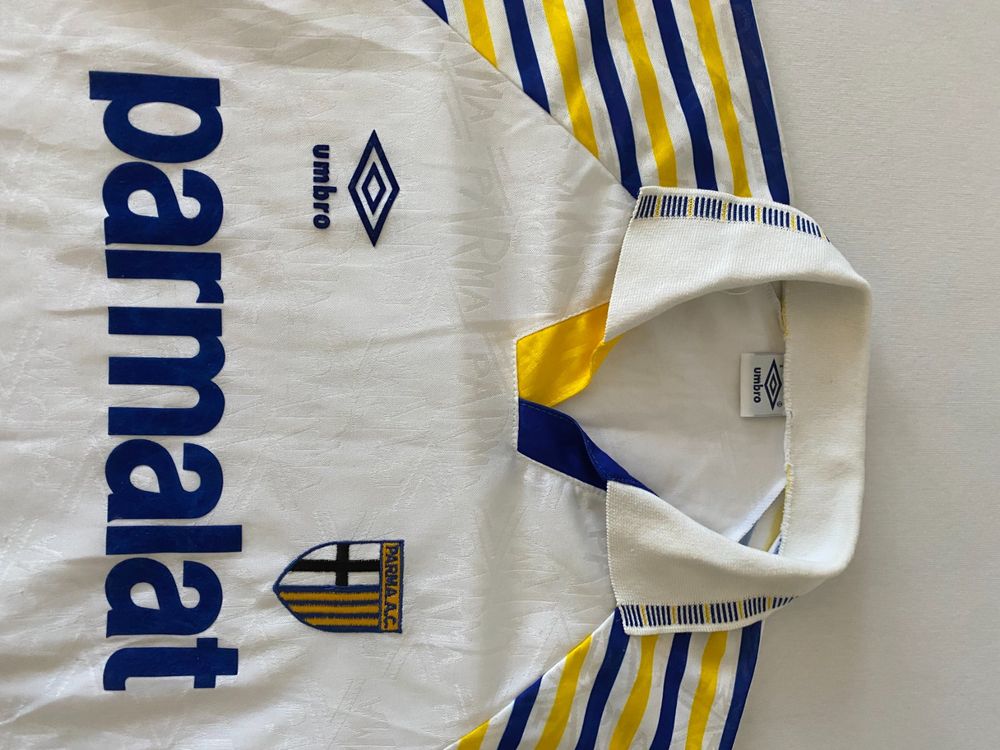 Maillot D'entraînement Parma Calcio 1995/97 - Taille L, Manches Courtes, Bleu, Occasion