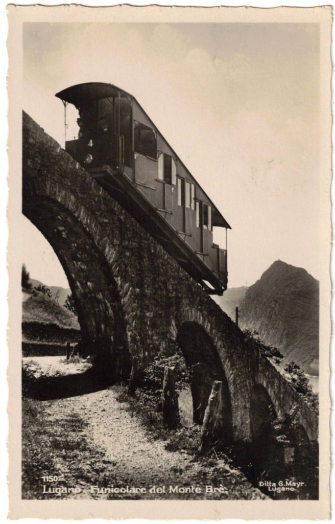 Ansichtskarten: Lugano - Standseilbahn Monte Brè – Gebraucht aus Binningen von Mountainrider