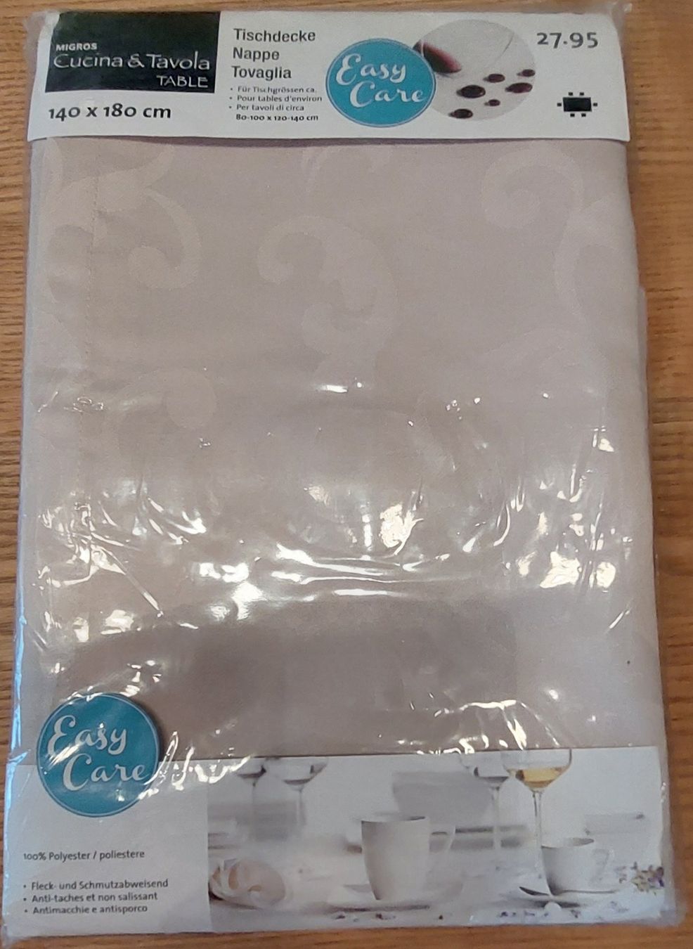 Decken: Tischtuch  zuschneidbar, 140x180cm – Neu und originalverpackt aus Adlikon b. Andelfingen von Kraemse