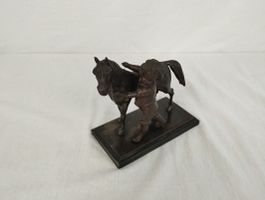 Pferd und Bube - Briefbeschwerer
