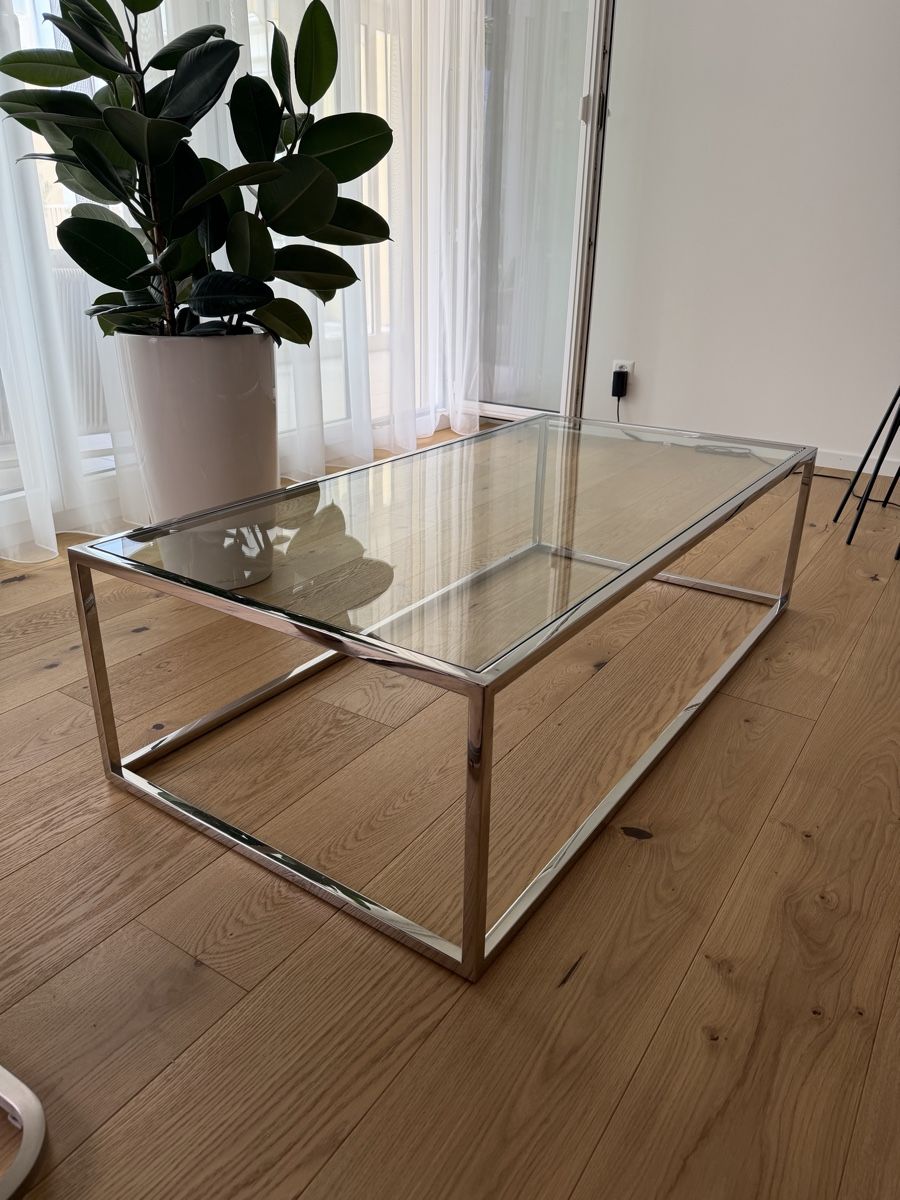 Tische: Salontisch Chrom mit Glasfläche – Neu (gemäss Beschreibung) aus Wittenbach von reseller_mkbwc 1