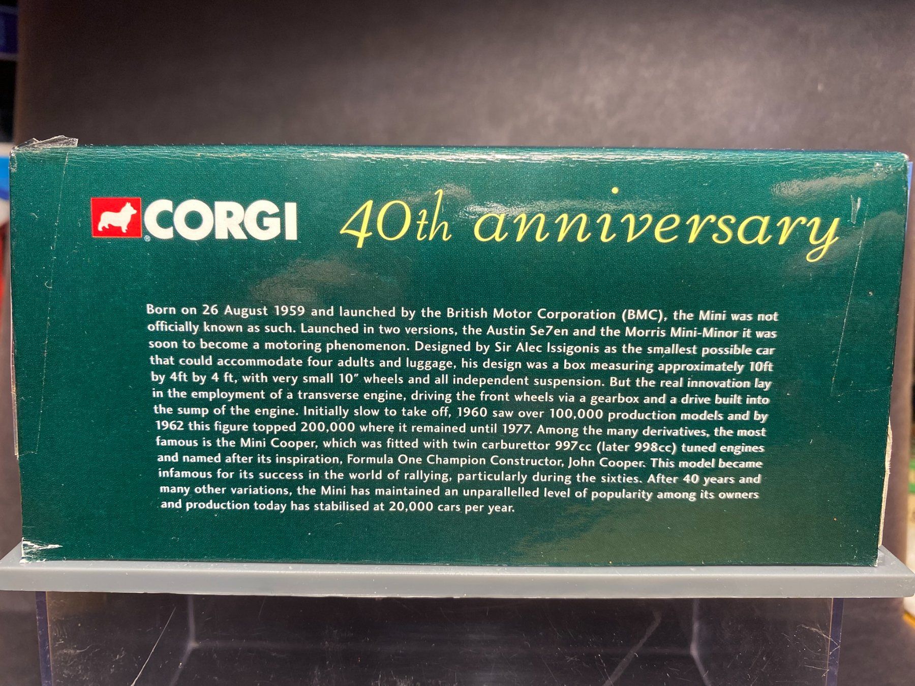 Corgi Toys Modellautos: Mini Cooper 40th Anniversary Limited Edition 1:36 – Neu (gemäss Beschreibung) aus Spiez von Mlandcruiser 3