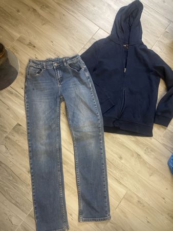 C&A Kapuzenjacke Gr.164, Manor Jeans blau Gr.158/164 