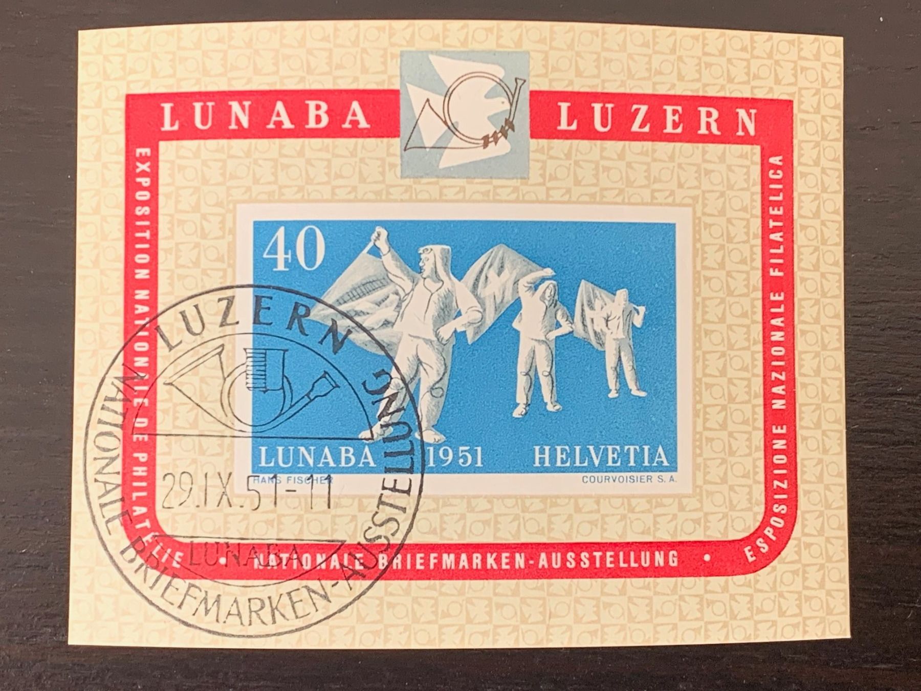 Tous les timbres: LUNABA-Block 1951 – D'occasion à Wangen b. Olten par 66ard