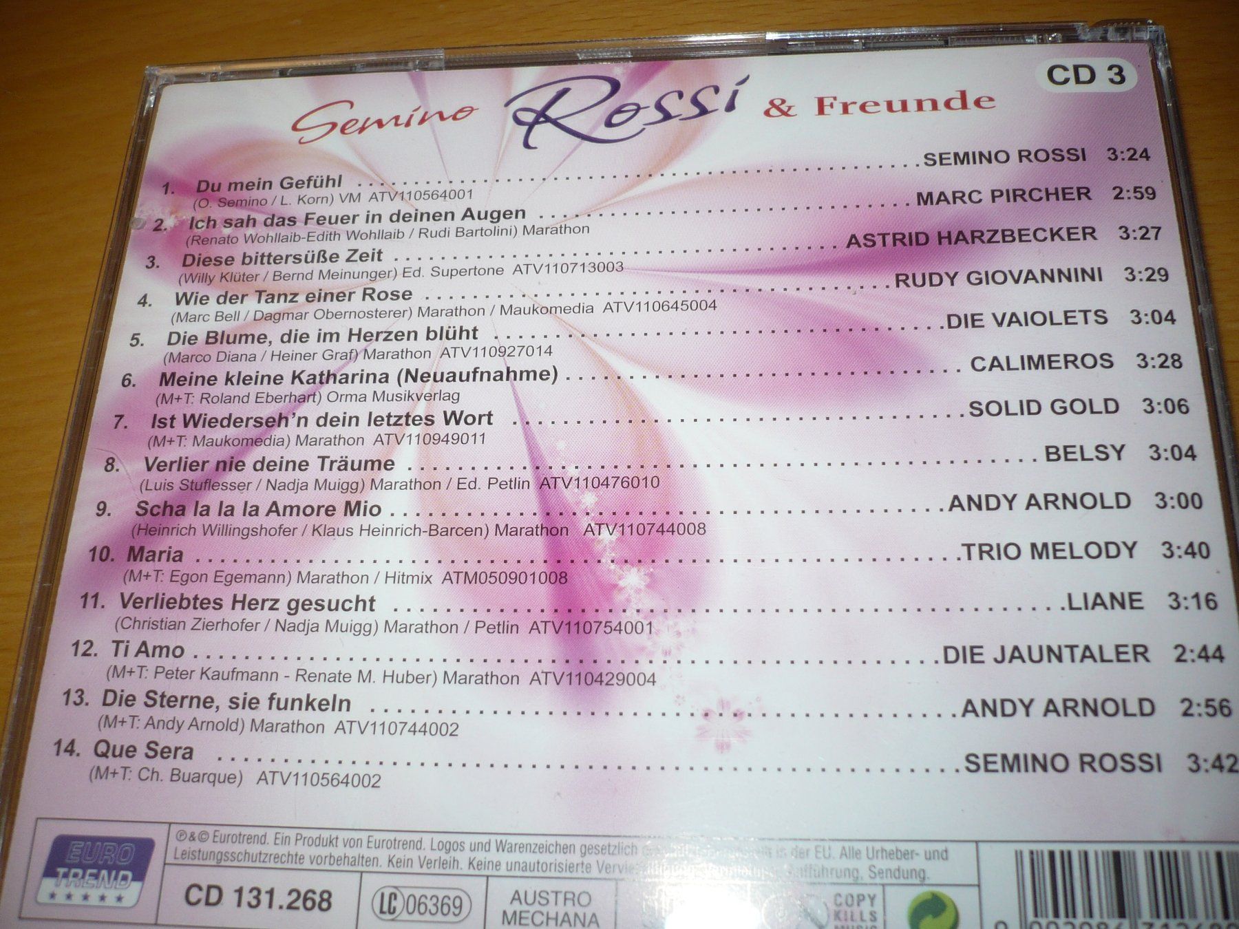 CD: SEMINO ROSSI & FREUNDE 3 CD Box – Nuovo (secondo la descrizione) da Merzligen venduto da Marthe22 7
