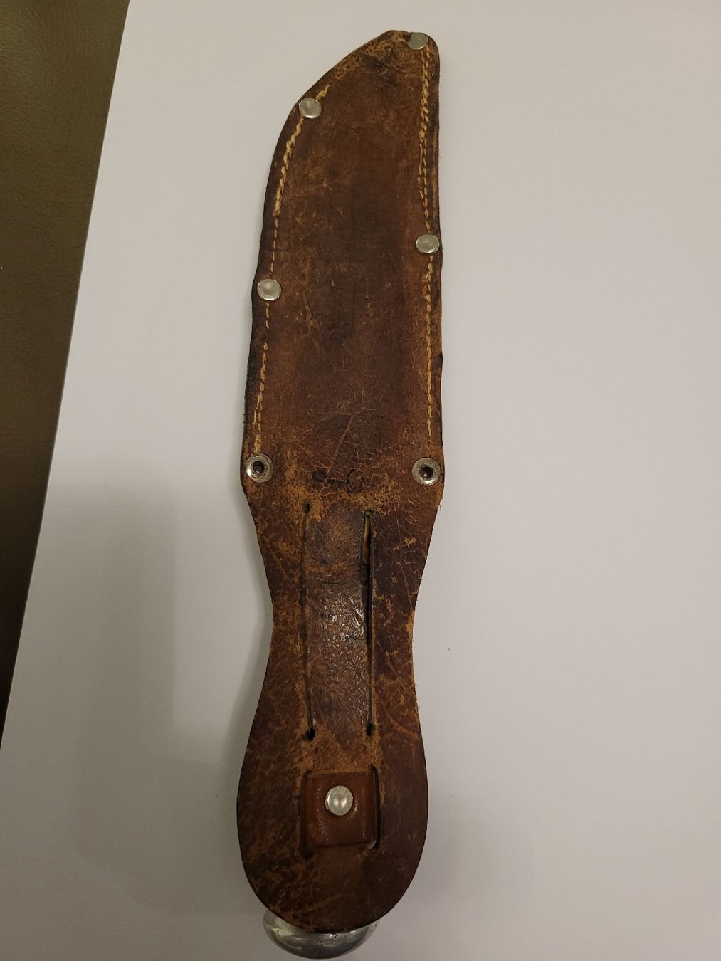 Coltellini militari: Pfadi Dolch Ackermann Basel Jagdmesser mit Lederscheide – Usato da nunningen venduto da mic_88k2 1