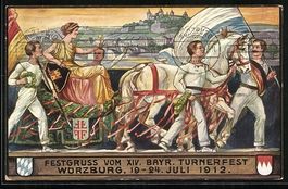 Würzburg, XIV. Bayr. Turnfest 1912, Fes